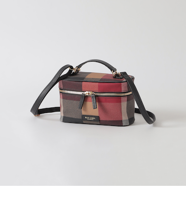 クレストブリッジチェックPVCバニティショルダー