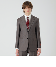 【一部店舗限定】MINOVAクラシカルブラウングレンチェックスーツ