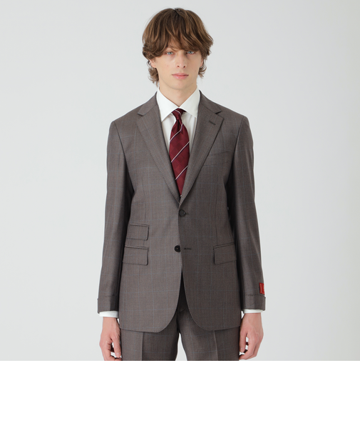 【一部店舗限定】MINOVAクラシカルブラウングレンチェックスーツ