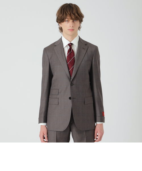 美品✨ブルーレーベルクレストブリッジ スーツ スリーピース チェック ネイビー 一部店舗限定】TALLIA DI DELFINO マローネチェックスリーピース