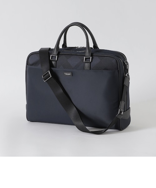 新品未使用☆トーナルクレストブリッジチェックブリーフバッグ ブラックレーベル 一部店舗限定】トーナルクレストブリッジチェックトートバッグ｜ブルー