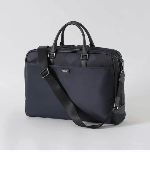 ナイロンコンビカルゼシャドークレストブリッジチェックビジネスブリーフ