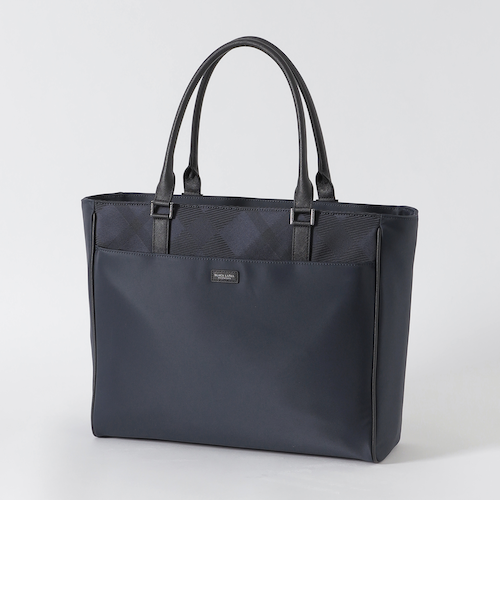 新品未使用☆ナイロンクレストブリッジチェックトート リバーシブル BLACK LABEL CRESTBRIDGE トートバッグ PVCクレストブリッジ