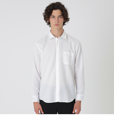 オーガニックコットンピンオックスシャツ