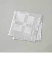 ジャカードクレストブリッジチェックチーフ