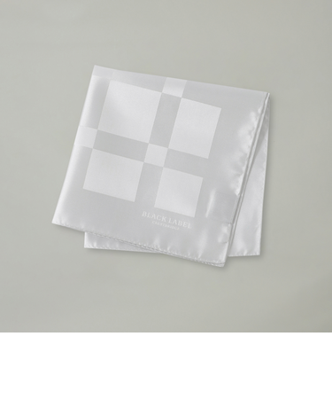 ジャカードクレストブリッジチェックチーフ