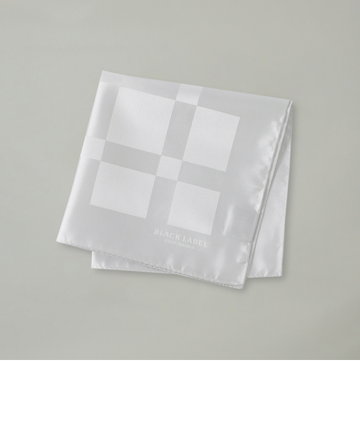 ジャカードクレストブリッジチェックチーフ