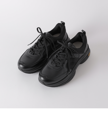 【渋谷店・WEB限定】【BLACK.lab】カルゼシャドークレストブリッジチェックコンビビブラムスニーカー