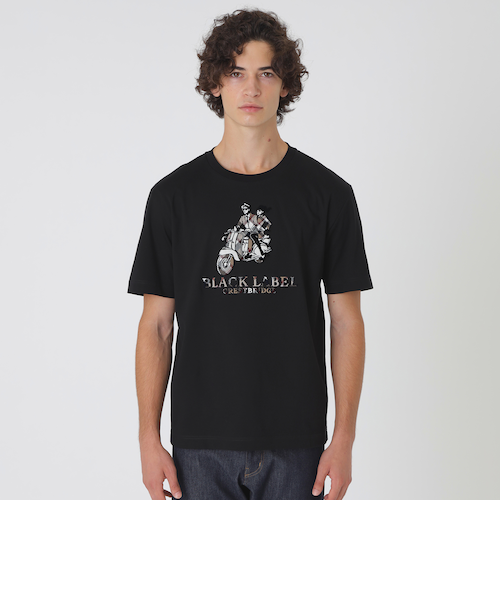 ハブラシスクーターTシャツ｜ブルーレーベルブラックレーベル
