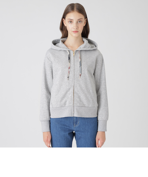 コンパクトソフト裏毛パーカー