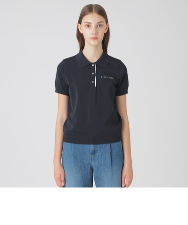 コットンナイロンニットポロ