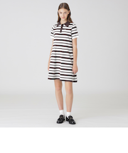 プレッピーボーダーニットドレス
