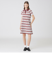 プレッピーボーダーニットドレス