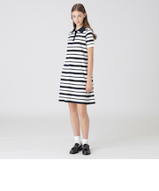 プレッピーボーダーニットドレス