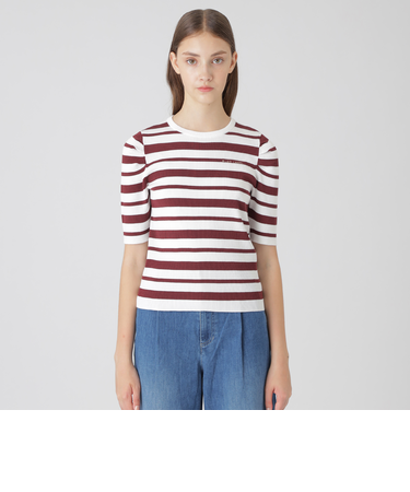 プレッピーボーダーニット