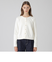 コンパクトソフト裏毛カーディガン