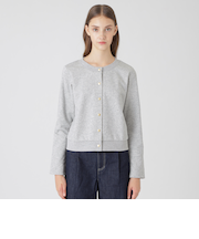 コンパクトソフト裏毛カーディガン