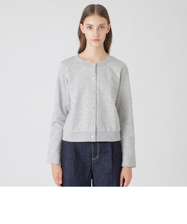 コンパクトソフト裏毛カーディガン