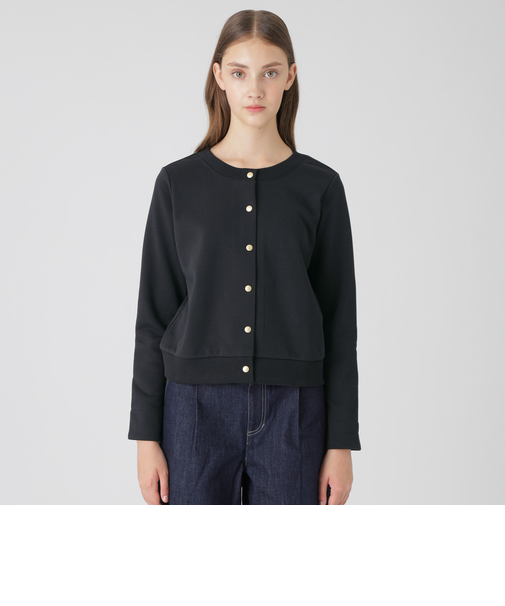 コンパクトソフト裏毛カーディガン