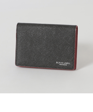 バイカラークレストブリッジチェックカードケース