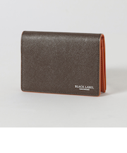 バイカラークレストブリッジチェックカードケース