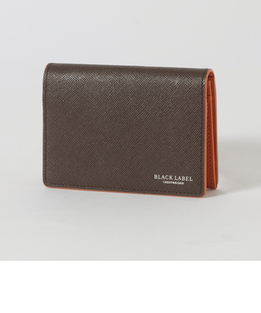 バイカラークレストブリッジチェックカードケース