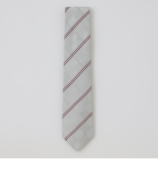 サテンブロックコンビチェックタイ