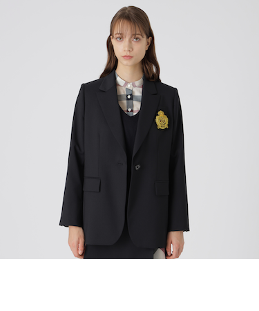 ウールストレッチブレンドテーラードジャケット