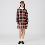 クレストブリッジチェックジャカードジャージードレス