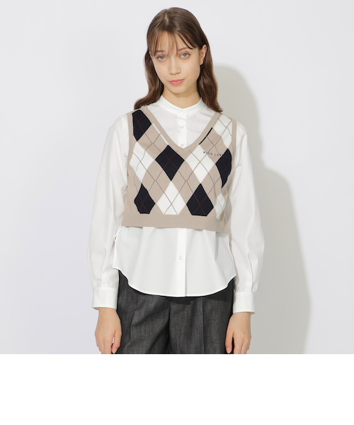 【WEB限定カラーあり】ベストコンビブラウス