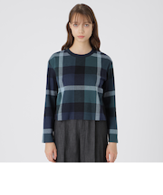 クレストブリッジチェックジャカードジャージープルオーバー