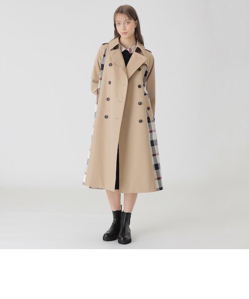 極美品✨ブルーレーベルクレストブリッジ トレンチコート チェック ベルト 極美品✨ブルーレーベルクレストブリッジ トレンチコート