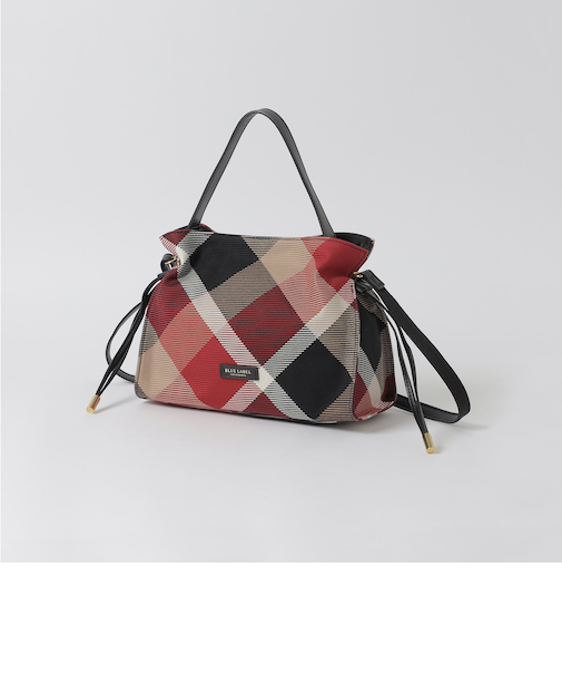 クレストブリッジチェックカルゼギャザーミニバッグ