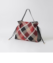 クレストブリッジチェックカルゼギャザーバッグ