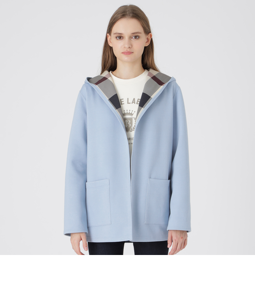 店舗限定】ソフトリネンショートブルゾン｜ブルーレーベルブラック