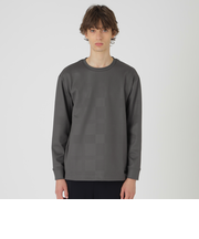 【BLACK lab.】エンボスシャドーチェックカットソー