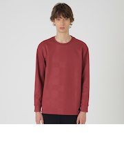 【BLACK lab.】エンボスシャドーチェックカットソー