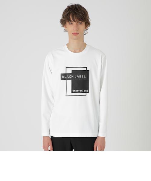 ブルーレーベルクレストブリッジ Tシャツ リブ ボートネック 38 M