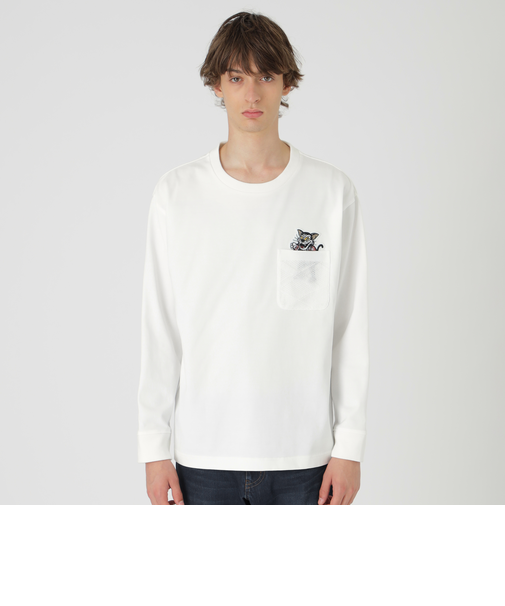 【渋谷店・WEB限定】SWINGING CATニットポケットカットソー