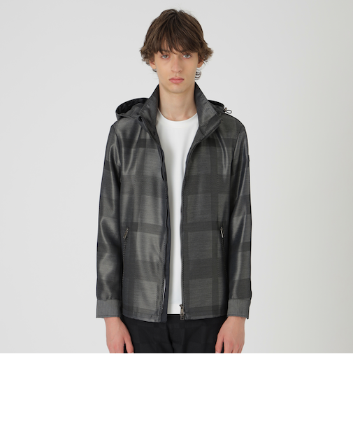 シャドーチェックカルゼパーカー