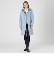 クレストブリッジチェックリバーシブルダンボールコーディガン