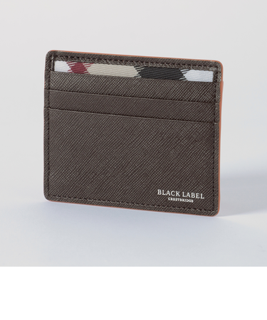 バイカラークレストブリッジチェックミニスナップウォレット