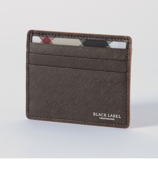 バイカラークレストブリッジチェックミニスナップウォレット