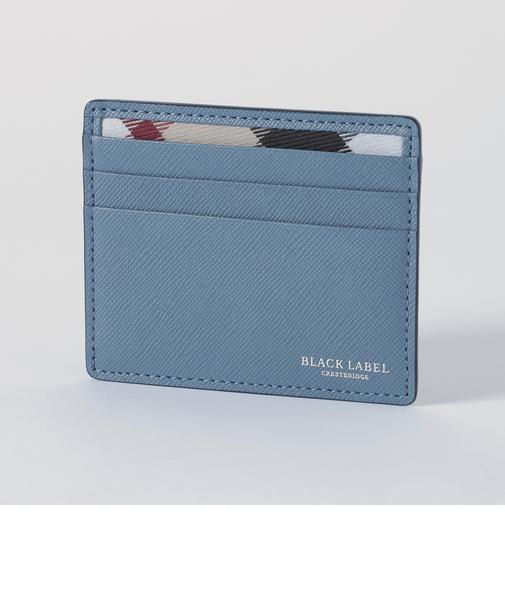 バイカラークレストブリッジチェックミニスナップウォレット