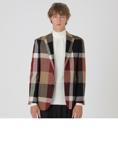 【10th ANNIVERSARY】プレミアムブリティッシュツイードクレストブリッジチェックジャケット