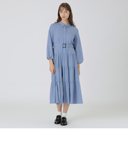 【店舗限定】ウールツイルティアードドレス