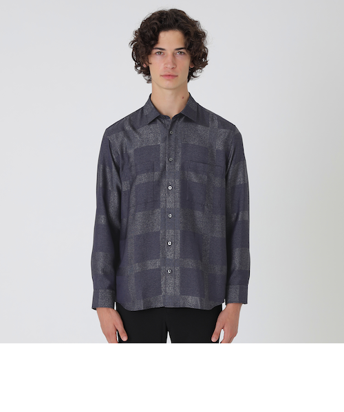 ブルーレーベルクレストブリッジ✨CBチェック柄長袖シャツ CBロゴ入　サイズ36 CB CRESTBRIDGE（シービークレストブリッジ）の「クレスト