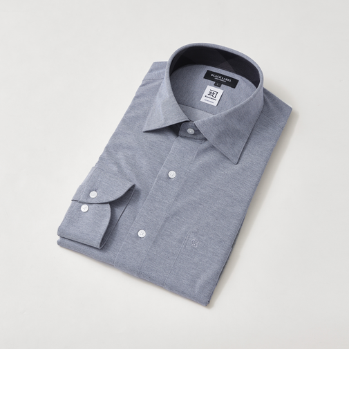 カネマサソリッドジャージーセミワイドカラーシャツ