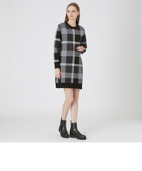 【新品】WEB限定 ブルーレーベル クレストブリッジ フーディー ワンピース BLUE LABEL CRESTBRIDGE（ブルーレーベルクレストブリッジ）の