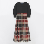 シフォンコンビドレス